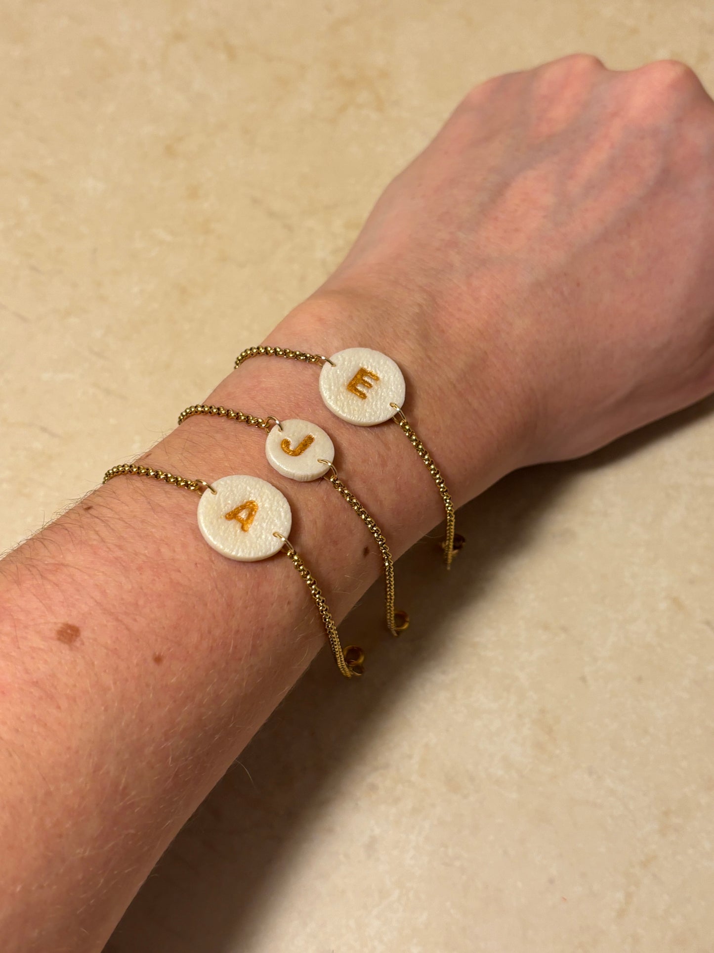 Letter armband